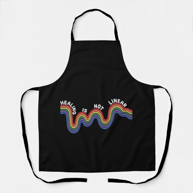 Mental Health Awareness Rainbow LGBTQ Apron (Front)
