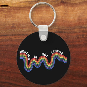 Mental Health Awareness Rainbow LGBTQ Key Ring