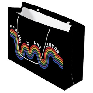 Mental Health Awareness Rainbow LGBTQ Large Gift Bag
