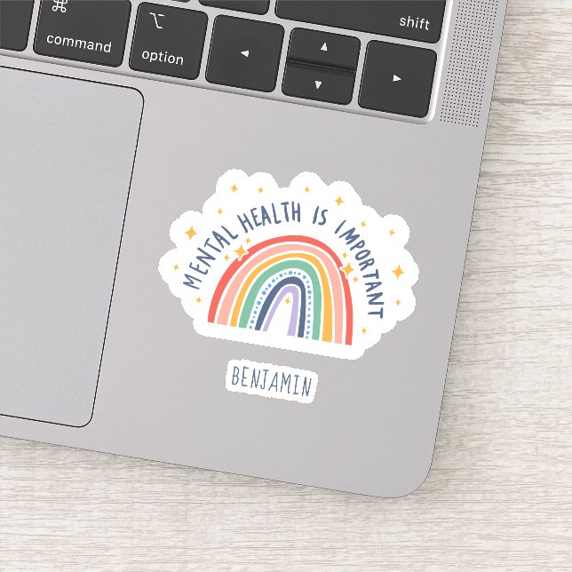 Mental Health Awareness Rainbow Personalised (Detail)