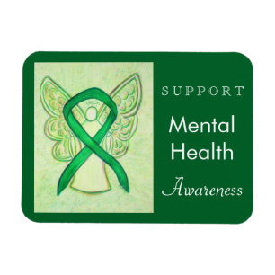 Mental Health Awareness Ribbon Angel Custom Magnet