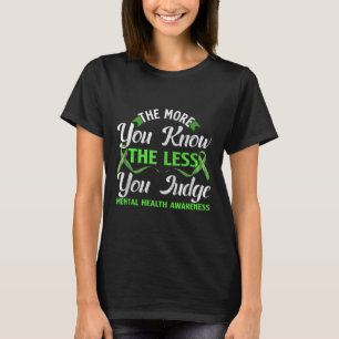 Mental Health Awareness Ribbon Design Psychiatric T-Shirt
