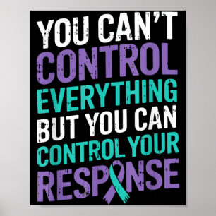 Mental Health Awareness Ribbon Prevent Digital Art Poster