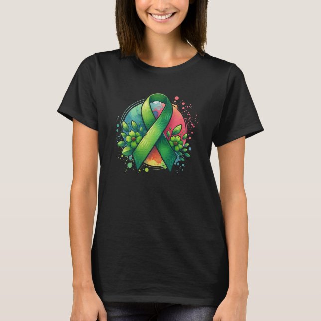 Mental Health Awareness Ribbon T-Shirt (Front)