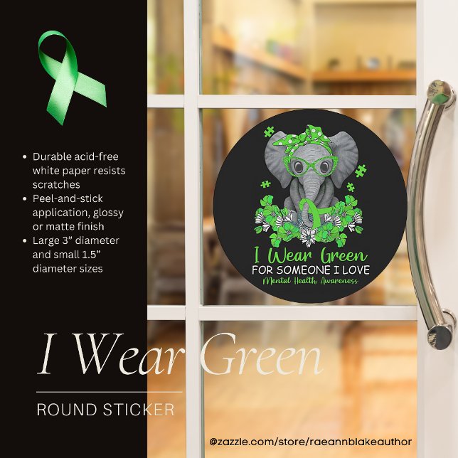 Mental Health Awareness Round Sticker (Creator Uploaded)