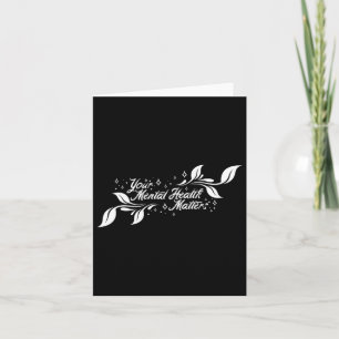 Mental Health Awareness S Therapy Gift Long Sleeve Card