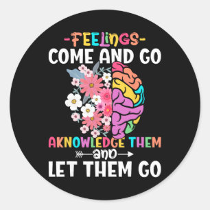 Mental Health Awareness Self Care _1 Classic Round Sticker