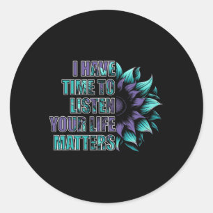 Mental Health Awareness Self Care Kindness Gifts I Classic Round Sticker