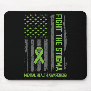 Mental Health Awareness Shirt Fight The Stigma Men Mouse Pad
