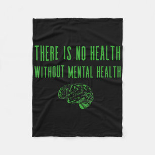 Mental Health Awareness Shirt - Green End The Stig Fleece Blanket