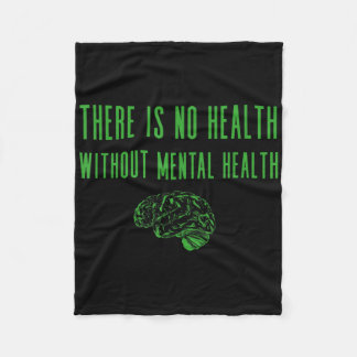 Mental Health Awareness Shirt - Green End The Stig Fleece Blanket