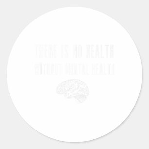 Mental Health Awareness Shirt - Green Ribbon Shirt Classic Round Sticker