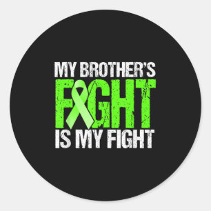 Mental Health Awareness Shirt My Brothers Fight Is Classic Round Sticker
