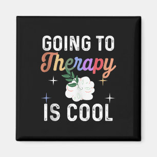Mental Health Awareness Shirt Therapy Is Cool Depr Magnet
