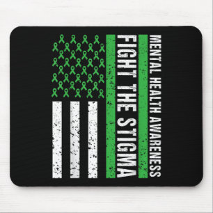 Mental Health Awareness Shirts Fight The Stigma Us Mouse Pad