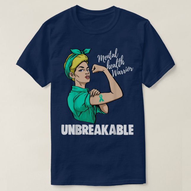 Mental Health Awareness Shirts Green Ribbon Tees U (Design Front)