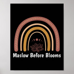Mental Health Awareness Shirts Maslow Before Bloom Poster