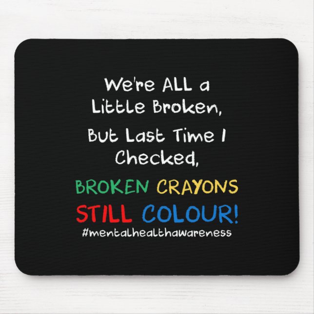 Mental Health Awareness Suicide Prevention  Gift Mouse Pad (Front)