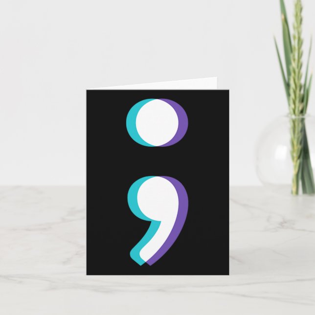 Mental Health Awareness - Suicide Prevention Semi  Card (Front)