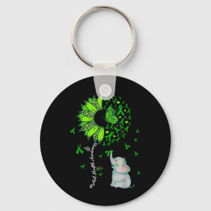 Mental Health Awareness Sunflower Baby Elephant Gr Key Ring