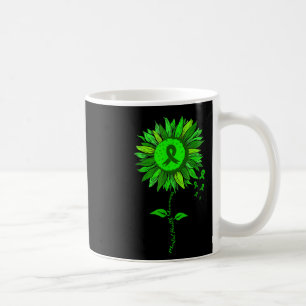 Mental Health Awareness Sunflower Green Ribbon Sti Coffee Mug
