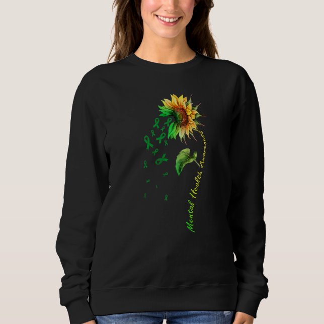 Mental Health Awareness Sunflower Sweatshirt (Front)