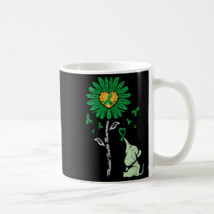 Mental Health Awareness Suower Elephant Kids Women Coffee Mug