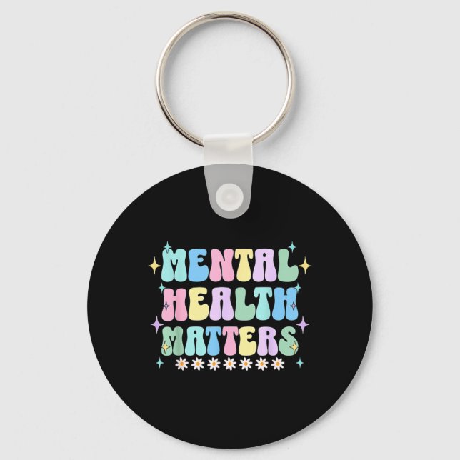 Mental Health Awareness Support Squad Mental Key Ring (Front)