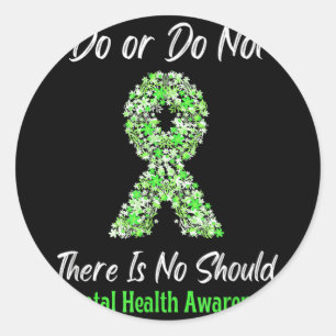 Mental Health Awareness Therapist Psychologist Psy Classic Round Sticker