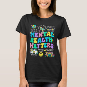 Mental health awareness therapy human brain T-Shirt