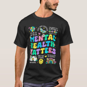 Mental health awareness therapy human brain T-Shirt