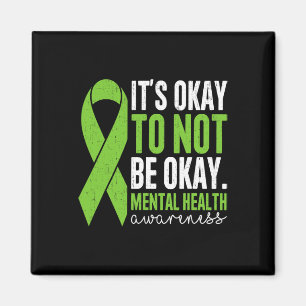 Mental Health Awareness Vintage Its Okay To Not Be Magnet