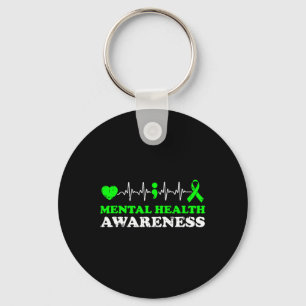 Mental Health Awareness Warrior Counsellor Therapi Key Ring