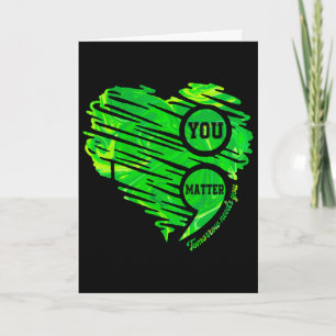 Mental Health Awareness You Problem Semicolon Hear Card