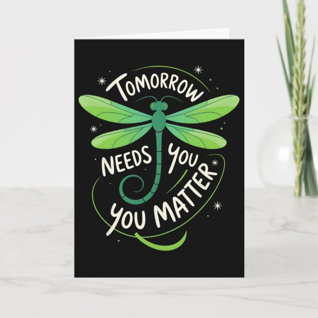 Mental Health Awareness You Problem Tomorrow Needs Card (Front)