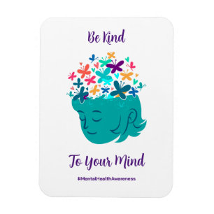 Mental Health Be Kind to Your Mind Personalise Magnet