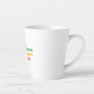 MENTAL HEALTH:BECAUSE SANITY IS STYLISH LATTE MUG