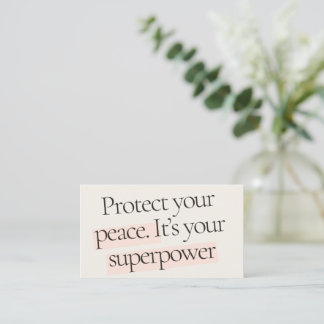 mental health business card