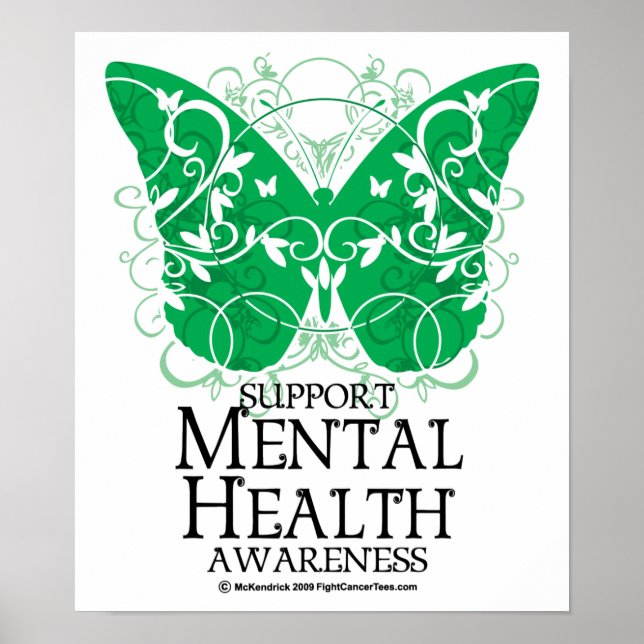 Mental Health Butterfly Poster (Front)