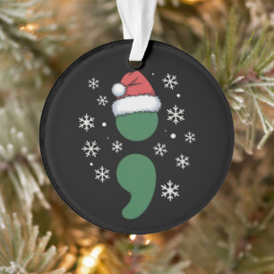 Mental Health Christmas Depression Awareness Xmas Ornament