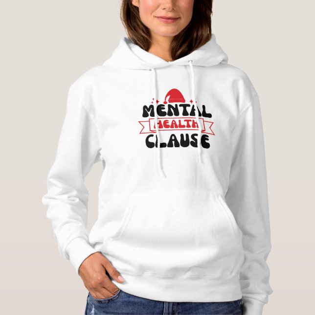 Mental health Clause Fan Hoodie (Front)