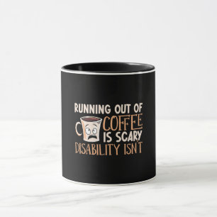 Mental Health Coffee Running Out Of Coffee Anxiety Mug