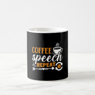 Mental Health Coffee Speech Repeat Anxie Anxiety Mug