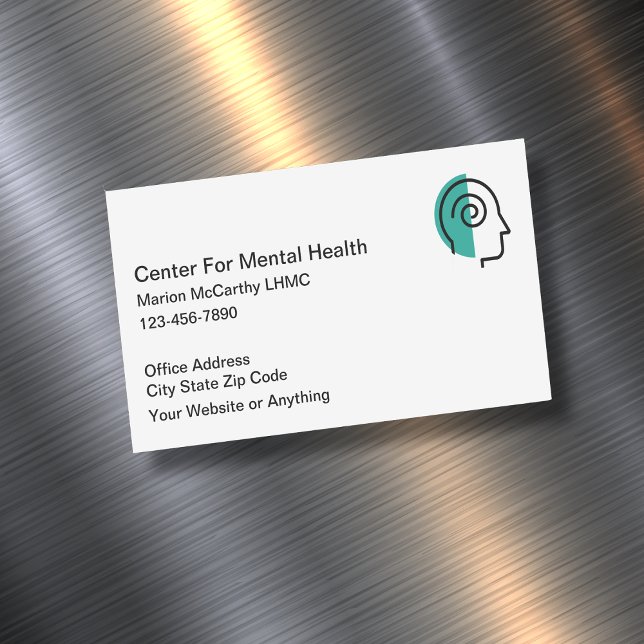 Mental Health Counsellor Business Card Magnets (Creator Uploaded)