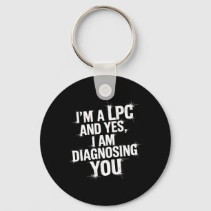 Mental Health Counsellor Lpc Humour Quote Key Ring