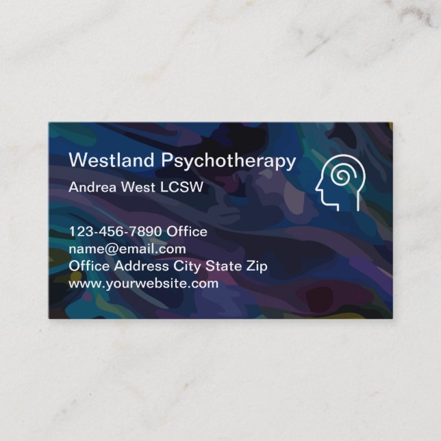 Mental health Counsellor Of Psychiatry Business Card (Front)