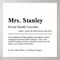 Mental Health Counsellor Personalised Gift