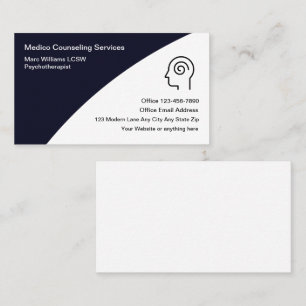 Mental Health Counselor Psychotherapist Business Card