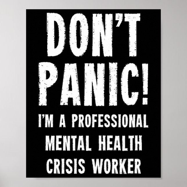 Mental Health Crisis Worker  Poster (Front)