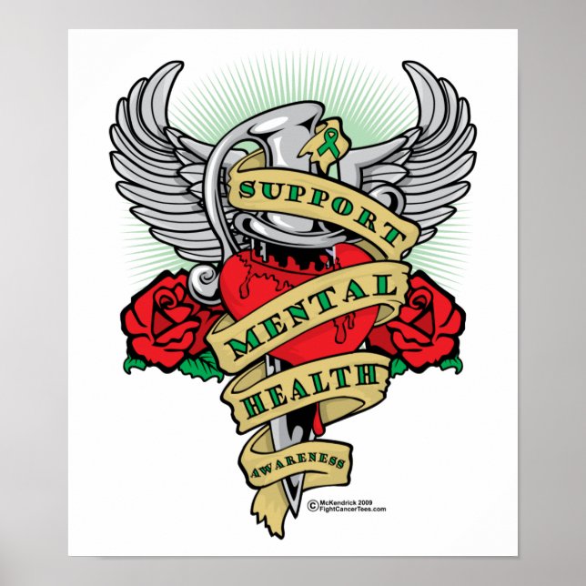Mental Health Dagger Poster (Front)